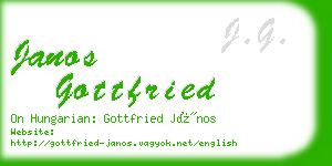 janos gottfried business card